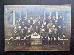 PHOTO BELGIQUE (V2301) ST GILLES (3 Vues) Ecole Moyenne De Saint-Gilles Lez Bruxelles - Photo De Classe 1917 1918 - St-Gillis - St-Gilles