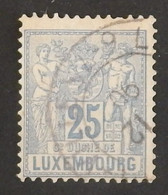 LUXEMBOURG YT 54 OBLITERE "ALLEGORIE" ANNÉES 1882/1891 - 1882 Allégorie
