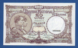 BELGIUM - P.111 - 20 Francs  03.04.1944  UNC-, Serie 9842L0446 - 20 Franchi