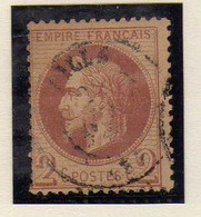 France - 1862- 2  C.  Napoleon III - Oblitere - 1863-1870 Napoléon III Lauré