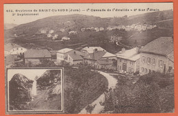 Delcampe - D39 - ENVIRONS DE SAINT CLAUDE - 1e CASCADE DE L'ÉVALIDA - 2e SUR L'ETAIN - 3e SEPTMONCEL - Septmoncel