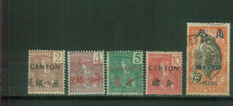 FC CAN01 Canton YT N° 34 35 36 37 62 Oblitérés - Used Stamps