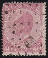 Belgie   .   OBP     .   20A        .    O     .    Gebruikt   .   /   .   Oblitéré - 1865-1866 Profilo Sinistro