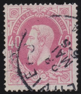 Belgie   .   OBP     .   34      .    O     .    Gebruikt   .   /   .   Oblitéré - 1869-1883 Leopold II.