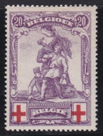 Belgie   .   OBP     .    128   (2 Scans)    .    *      .   Ongebruikt Met Gom  .   /   .  Neuf Avec Gomme - 1918 Rotes Kreuz