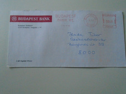 AD00012.121  Hungary Cover  -EMA Red Meter Freistempel-  2003   Budapest Bank - Automaatzegels [ATM]