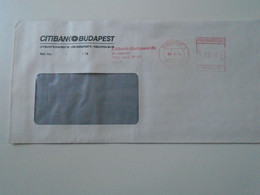 AD00012.126   Hungary Cover  -EMA Red Meter Freistempel- 1989  CITIBANK Budapest - Machine Labels [ATM]