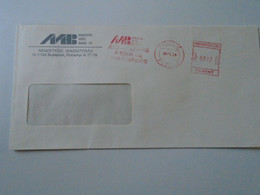 AD00012.127   Hungary Cover  -EMA Red Meter Freistempel- 1991 Budapest Magyar Hitelbank - Viñetas De Franqueo [ATM]