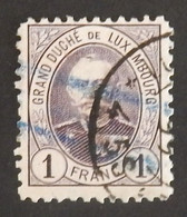 LUXEMBOURG  YT 66 OBLITERE "ADOLPHE 1ER"  ANNÉE 1891/1893 - 1891 Adolphe Front Side