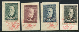 CZECHOSLOVAKIA 1930 Mazaryk 80th Birthday Used .  Michel 299-302 - Used Stamps