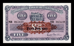 Irlanda Del Norte Northern Ireland 5 Pounds Provincial Bank Of Ireland 1951 Pick 239b SC UNC - 5 Pounds