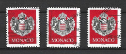 Monaco 3 Timbres Autocollants De 2001  Oblitérés TTB - Usados