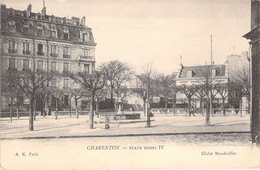 FRANCE - 94 - CHARENTON LE PONT - PLACE HENRI IV - Carte Postale Ancienne - Charenton Le Pont