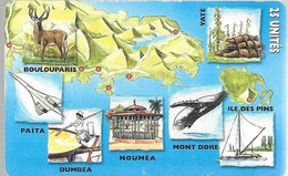 CARTE-PUCE-NOUVELLE-CALEDONIE-25U-SC7-NC64-05/99-ILES NC-PUZZLE 4-V° 02233433-UTILISE-TBE - New Caledonia