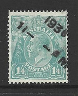 Australia 1931 - 1936 1/4 KGV Turquoise FU , Part 1936 Slogan Cancel - Oblitérés