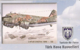 Turkey, TR-C-158, Turkish Air Force, C-47A/B Dakotaa 1948-, Airplane, 2 Scans. - Türkei