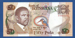 BOTSWANA - P.14 – 50 PULA  ND (1992) UNC, Prefix F 000225 A Low Serial Number - Botswana