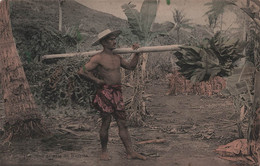 Tahiti - Iles Sous Le Vent - Indigene De L'ile De Raiatea - Colorisé - Rare - Carte Postale Ancienne - - Tahiti