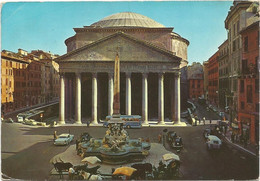 AC5612 Roma - Il Pantheon - Auto Cars Voitures Bus Autobus / Viaggiata 1971 - Panteón