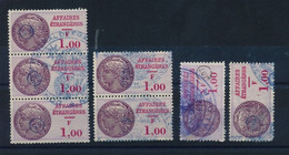 FRANCE - Fiscaux AFFAIRES ETRANGERES - 7 Exemplaires Du 1,00 F - Stamps