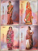 India 2023 BRIDAL COSTUMES OF INDIA 4v SET MNH As Per Scan - Other & Unclassified