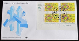 UNO NEW YORK 1983 Mi-Nr. 416 Viererblock FDC - FDC