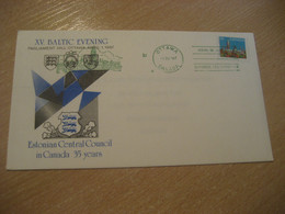 OTTAWA 1987 Baltic Evening Latvia Lithuania Cancel Cover CANADA Estonia Estonie Estland - Lettres & Documents