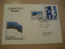 TORONTO 1984 Esto'84 Cancel Cover + Toronto Poster Stamp Vignette CANADA Estonia Estonie Estland - Lettres & Documents