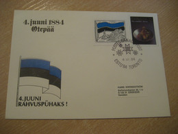 TORONTO 1984 Esto'84 Cancel Cover + Otepaa Poster Stamp Vignette CANADA Estonia Estonie Estland - Briefe U. Dokumente