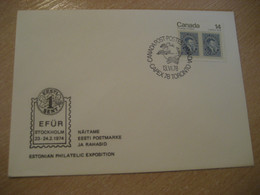 TORONTO 1978 CAPEX UPU Cancel Cover CANADA Estonia Estonie Estland - Covers & Documents