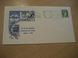 OTTAWA 1978 Baltic Evening Latvia Lithuania Cancel Cover CANADA Estonia Estonie Estland - Storia Postale