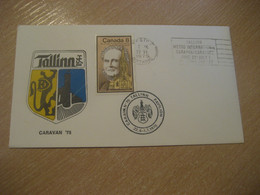 WESTO? 1975 Tallinn Metro Caravan Caravane Cancel Cover CANADA Estonia Estonie Estland - Brieven En Documenten