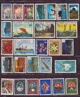 Polynésie, Lot De 36 Timbres, Principalement Oblitérés - Colecciones & Series