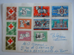 Portugal Lettre Cover 1981 Congrès Pédiatrie Croix Rouge Ville De Covilha YV 904-907 + 968-970 + 1089-1092 - Brieven En Documenten