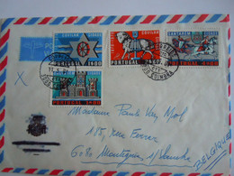 Portugal Lettre Cover 1981 Ville De Covilha Et De Santarem YV 1089-1092 - Brieven En Documenten