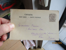 Entier Postal : Carte Du Canada Timbre 2 Cents +- 1935 Oblitéré Montréal - 1903-1954 Reyes