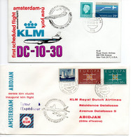 1960-1970 - 26 Envelopes By KLM First Flights All # (either Stamps Or Destinations) - Luchtpost