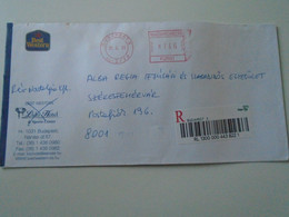 AD00012.171  Hungary  Registered Cover  -EMA Red Meter Freistempel-  2001 Budapest  Best Western - Lido Hotel - Viñetas De Franqueo [ATM]