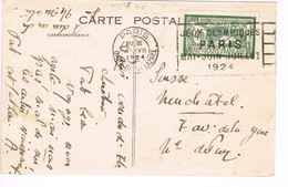 JEUX OLYMPIQUES 1924 -  MARQUE POSTALE - ESCRIME - POLO - JOUR DE COMPETITION - 04-07 - - Estate 1924: Paris