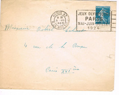 JEUX OLYMPIQUES 1924 -  MARQUE POSTALE -  POLO - JOUR DE COMPETITION - CEREMONIE D'OUVERTURE - 05-07 - - Sommer 1924: Paris
