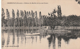 Gironde GRADIGNAN Château Du Moulin, Le Lac Aux Carpes - Animée Chien Dans Une Barque - Non écrite - Gradignan