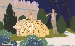 G. MESCHINI * CPA Illustrateur Meschini Art Nouveau Jugendstil Art Déco * ARS NOVA  * Homme Femme Amoureux Violon - Autres & Non Classés