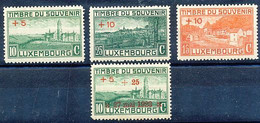 TIMBRE STAMP ZEGEL LUXEMBOURG 137-139 ET 142  XX - Sonstige & Ohne Zuordnung