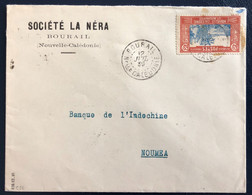 Nouvelle Calédonie Divers Sur Enveloppe TAD BOURAIL 12.7.1939- (B4609) - Brieven En Documenten