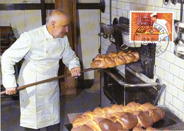 CM Suisse 1985 Métiers Boulanger Four Baguette - Autres & Non Classés