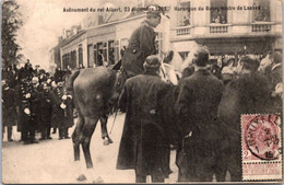 CPA - BELGIQUE -  BRUXELLES - Avênement Du Roi Albert 23 Décembre 1909. Harangue Du Bourgmestre De Laekes - Feesten En Evenementen
