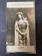 ► Aïno ACKTE Soprano Née à Helsingfors Helsinki  Empire Russe Par  "RARE En L'état" -  Collection Photo Felix POTIN 1908 - Félix Potin