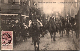 CPA - BELGIQUE -  BRUXELLES - Avênement Du Roi Albert 23 Décembre 1909. Le Cortège En Cours De Route - Feesten En Evenementen