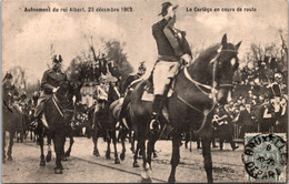 CPA - BELGIQUE -  BRUXELLES - Avênement Du Roi Albert 23 Décembre 1909. Le Cortège En Cours De Route - Feesten En Evenementen