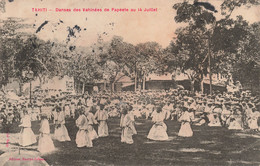 Tahiti - Danses Des Vahinés De Papéite Au 14 Juillet - Edit. Marché Colonrai - Daté 1910 - Carte Postale Ancienne - Tahiti